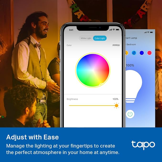 Smart Light Bulbs, 16M Colors RGBW, Dimmable, Alexa Frustration-Free Setup, A19, 60W Equivalent, 800LM CRI>90, 2.4GHz WiFi only L531E