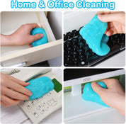PULIDIKI Car Cleaning Gel Universal Detailing Kit Automotive Dust Car Crevice Cleaner Slime Auto Air Vent Interior Detail Removal for Car Putty Cleaning Keyboard Cleaner Car Accessories Blue