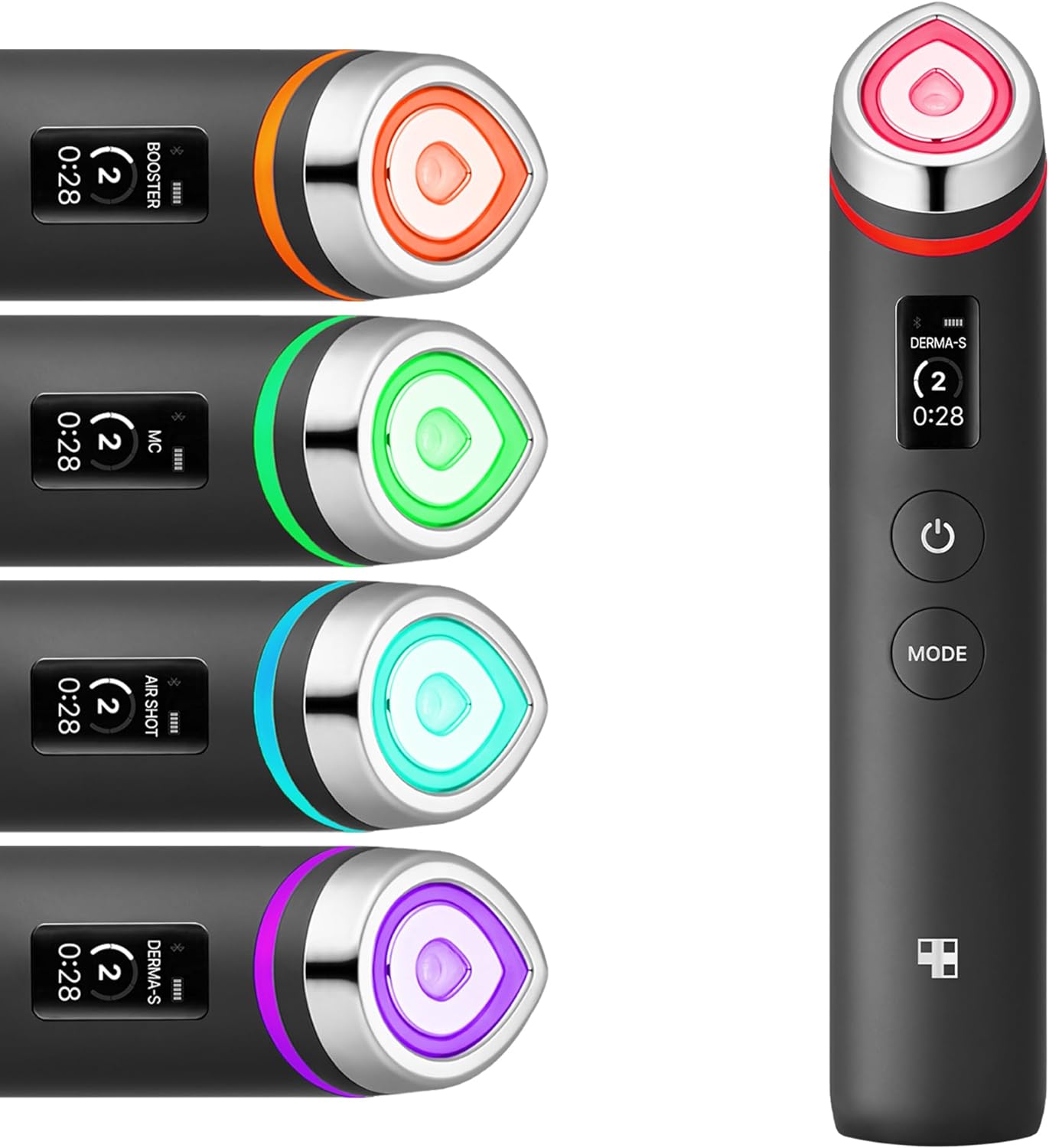 Age-R Booster Pro | 6-in-1 Real Glass Glow Device | Looking Glass Skin with Enhanced Absorption, Radiance, Elasticity,Pore Care | LED Anti-Wrinkle Device | Korean Skin Care