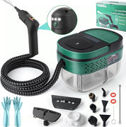 Handheld Steam Cleaner with Handle Control, 1.6L Large Water Tank, 3-Level Adjustable, Thickened Hose, Portable Steam Cleaner, High Temperature Pressurized Steamer for Home, Kitchen, Bathroom, Car