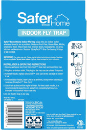 Safer Home SH502 Indoor Plug-In Fly Trap for Flies, Fruit Flies, Moths, Gnats, and Other Flying Insects – 400 Sq Ft of Protection