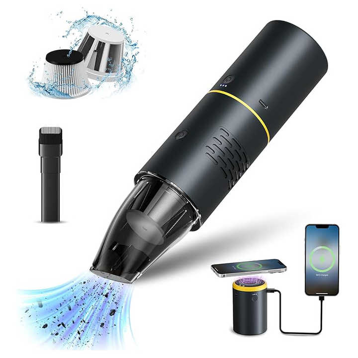 5-in-1 Smart Car Kit Portable Car Vacuum Cleaner 19000 Pa Wireless Automotive Vacuum