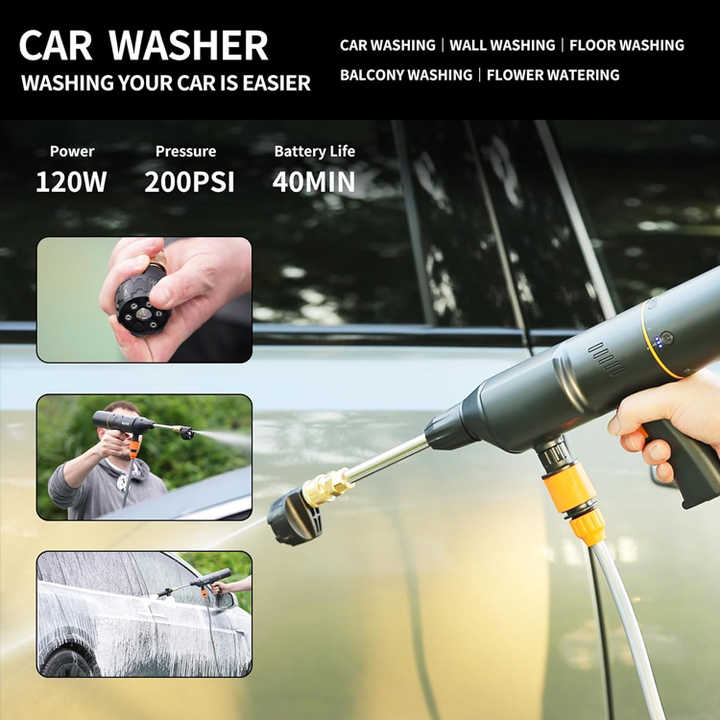 5-in-1 Smart Car Kit Portable Car Vacuum Cleaner 19000 Pa Wireless Automotive Vacuum